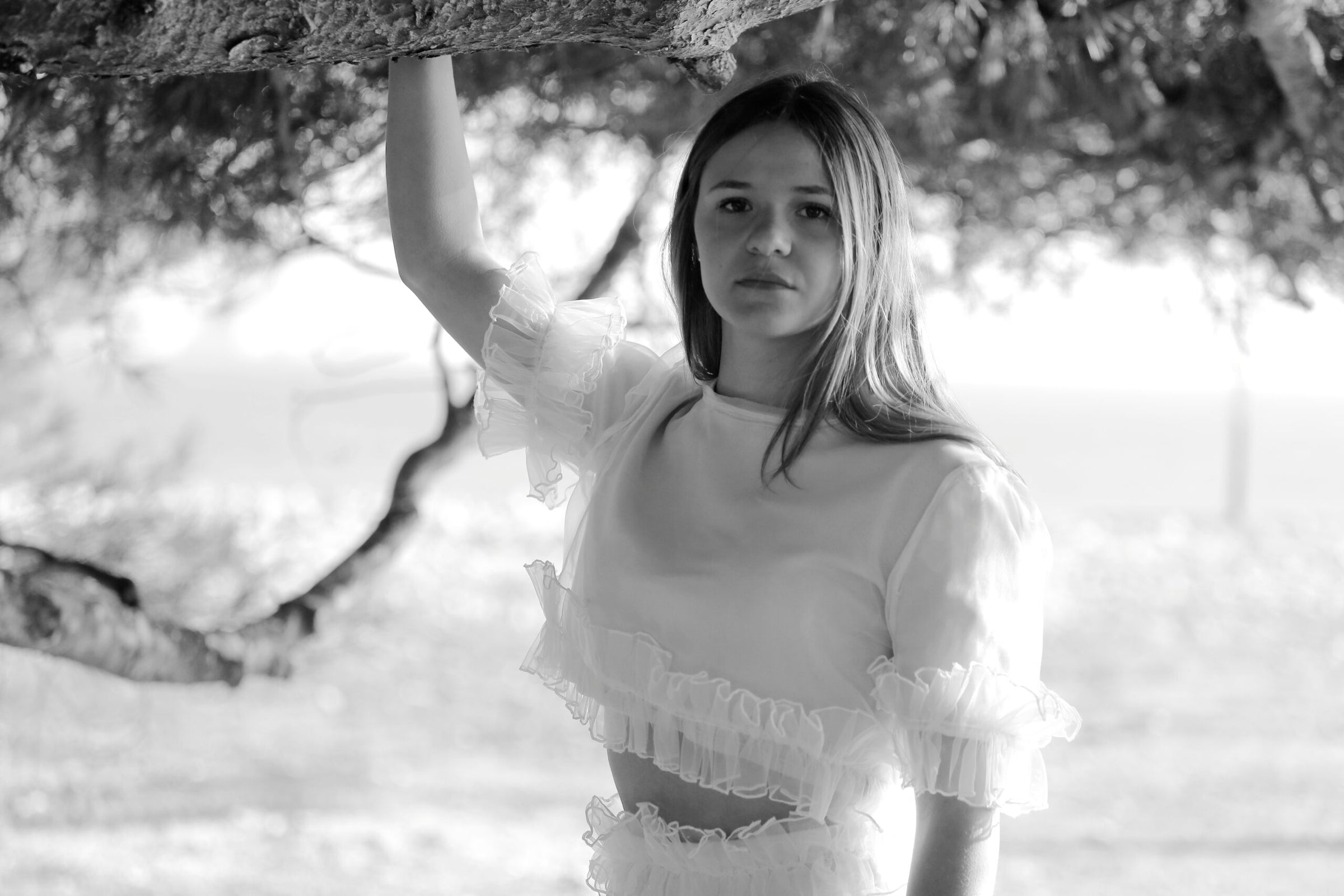Top Louise blanc