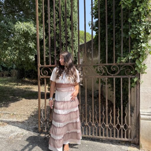 Jupe Lúmina Rose/Marron - M/L
